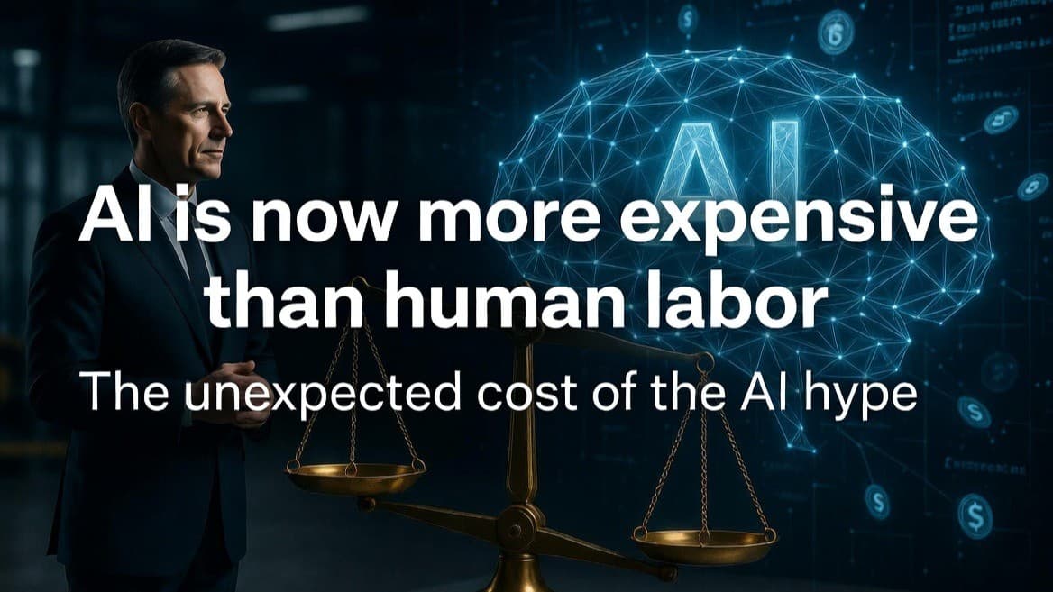 AI economics concept highlighting that model compute can become more expensive than human labor.